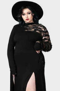 KILLSTAR Willa Long Sleeve Top -AKUMU INK shop WILLA LONG SLEEVE TOP W PLUS B e