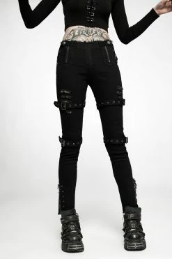 PUNK RAVE Psyche Unravel Bondage Pants