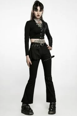 PUNK RAVE Nexus Flare Pants -AKUMU INK shop WK 508NCF 02