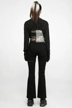 PUNK RAVE Amphetamine Lace Flare Pants -AKUMU INK shop WK 509NCF 02