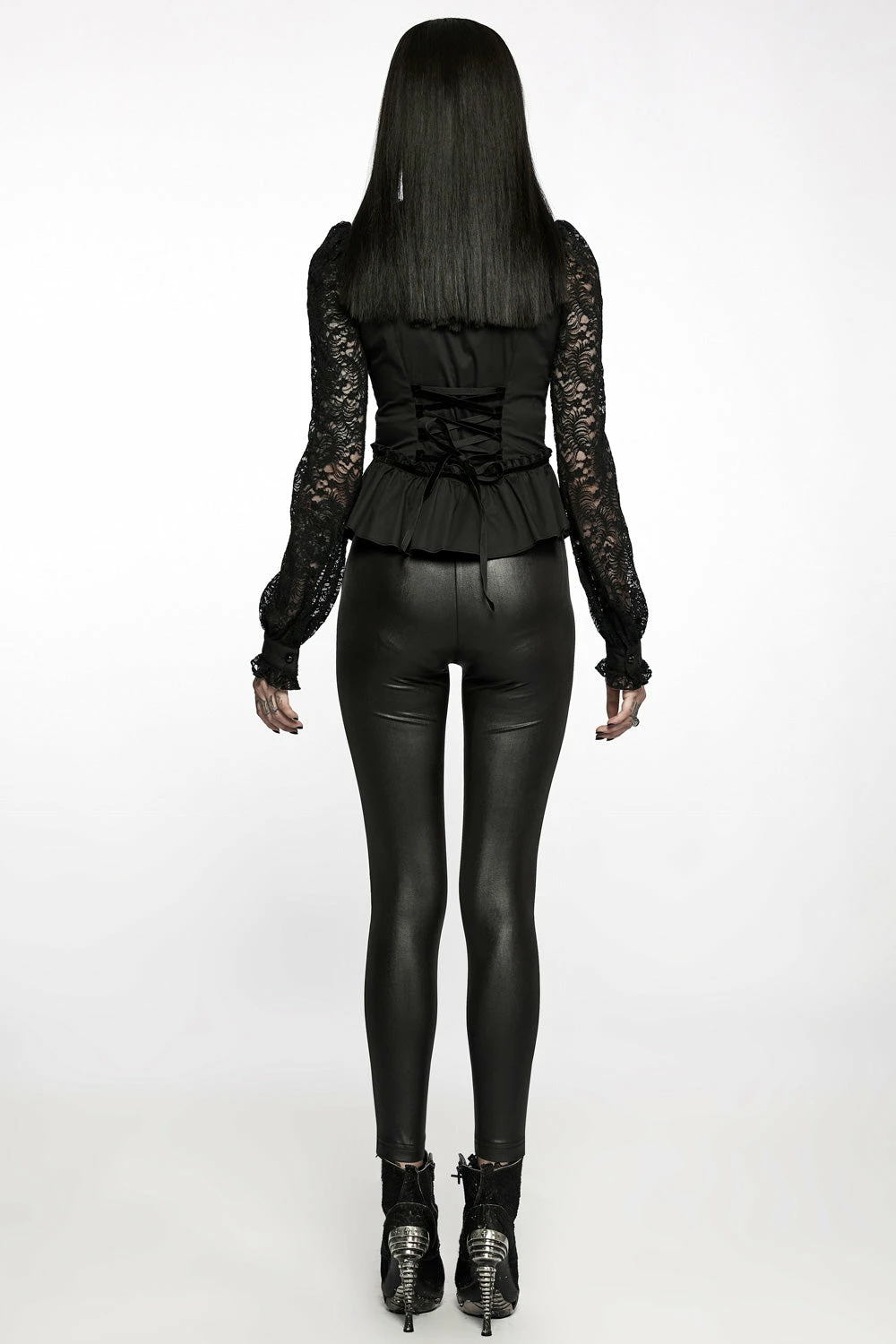 PUNK RAVE Vamp Leathered Leggings 6 PUNK RAVE Vamp Leathered Leggings - Image 4