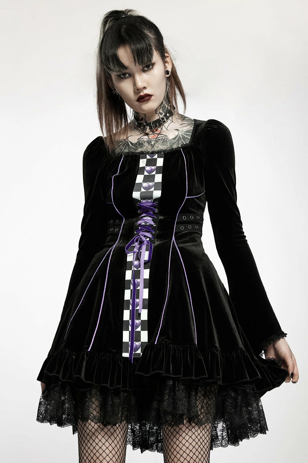 PUNK RAVE Down The Rabbithole Dress 3 PUNK RAVE Down The Rabbithole Dress