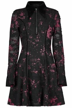 PUNK RAVE Designer Blood Splattered Dress -AKUMU INK shop WQ 594LQF 09