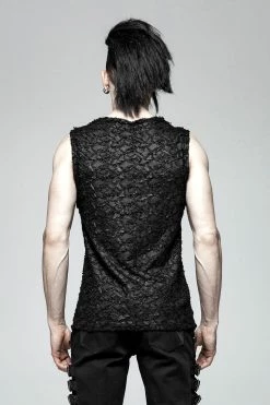 PUNK RAVE Ashes To Ashes Tattered Top -AKUMU INK shop WT 563BXM 02