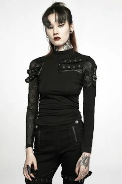 PUNK RAVE Replicant Mismatched Top -AKUMU INK shop WT 726TCF 05