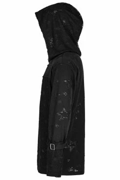 PUNK RAVE Haunter Distressed Hooded Top -AKUMU INK shop WT 738TCM 02