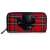 Banned Apparel Plaid Batwing Wallet [RED PLAID] -AKUMU INK shop WT41075 20RED1copy