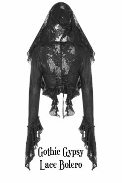 PUNK RAVE Gothic Gypsy Lace Bolero, Xl -AKUMU INK shop WY 886XDFGothicGypsyLaceBolero3