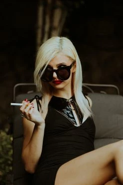 LIVELY GHOSTS Temptress Colllar -AKUMU INK shop Wednesday Addams Necklace