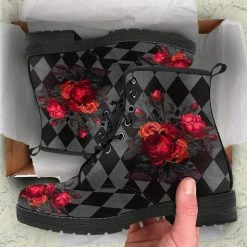Gallery Serpentine Wild Roses Printed Boots -AKUMU INK shop WildRosesunboxingboots