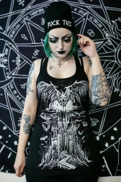 VampireFreaks Vampire Castle Tee [BLACK/WHITE] [Multiple Styles Available]