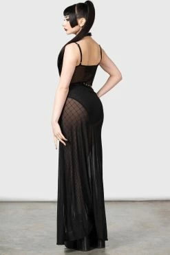 KILLSTAR Venemous Magdelana Maxi Skirt -AKUMU INK shop Womens Emo Maxi Skirt