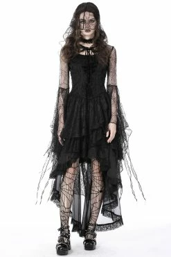 DARK IN LOVE Cobwebella Cape Bolero 11 DARK IN LOVE Cobwebella Cape Bolero -AKUMU INK shop Womens Goth Bolero