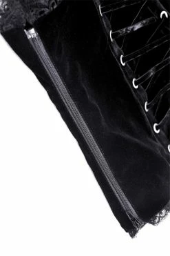 DARK IN LOVE Burgundy Blood Ruffle Top -AKUMU INK shop Womens Goth Tank Top