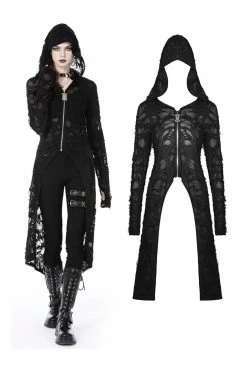 DARK IN LOVE Burning Witch Tattered Cardigan