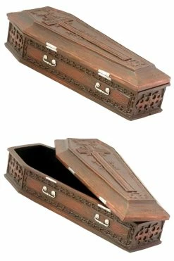 Pacific Giftware Vampire Cross Coffin Box