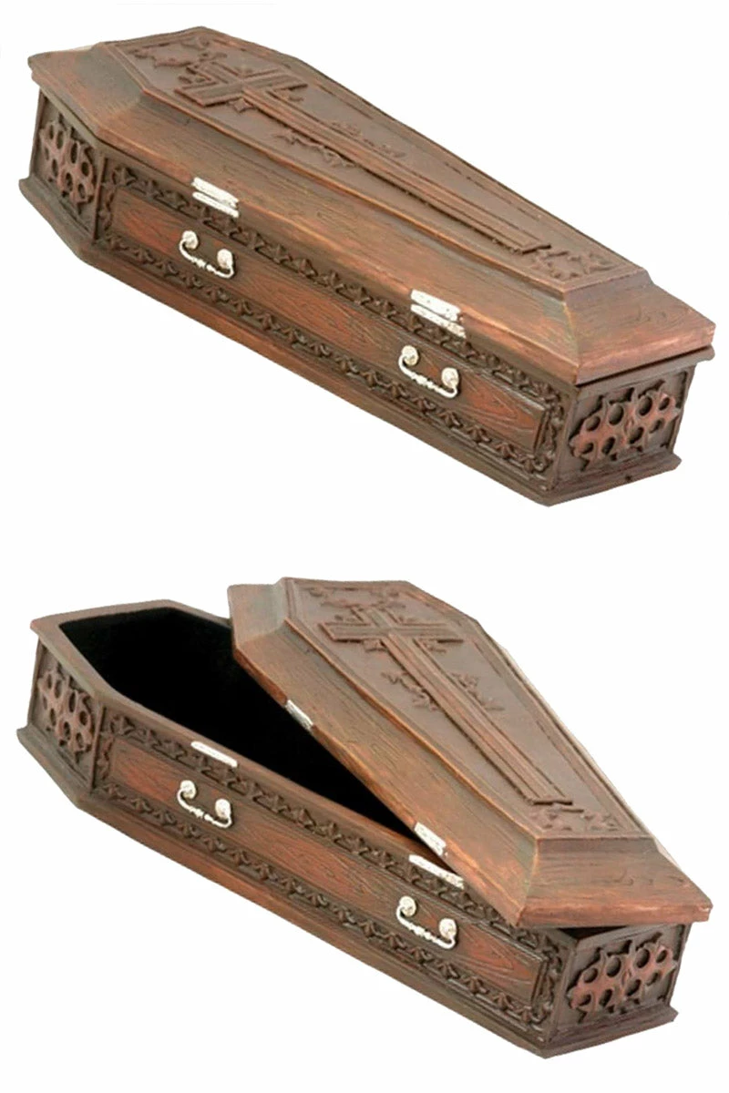 Pacific Giftware Vampire Cross Coffin Box 3 Pacific Giftware Vampire Cross Coffin Box