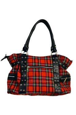 Banned Apparel Rise Up Bag [RED PLAID] -AKUMU INK shop YES