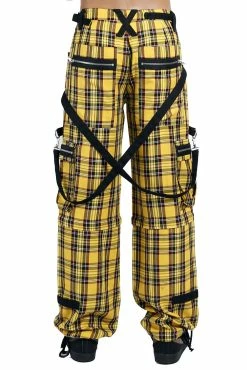 TRIPP NYC Tripp Clash Pants [Yellow Plaid] -AKUMU INK shop YP7272M YELPLD B
