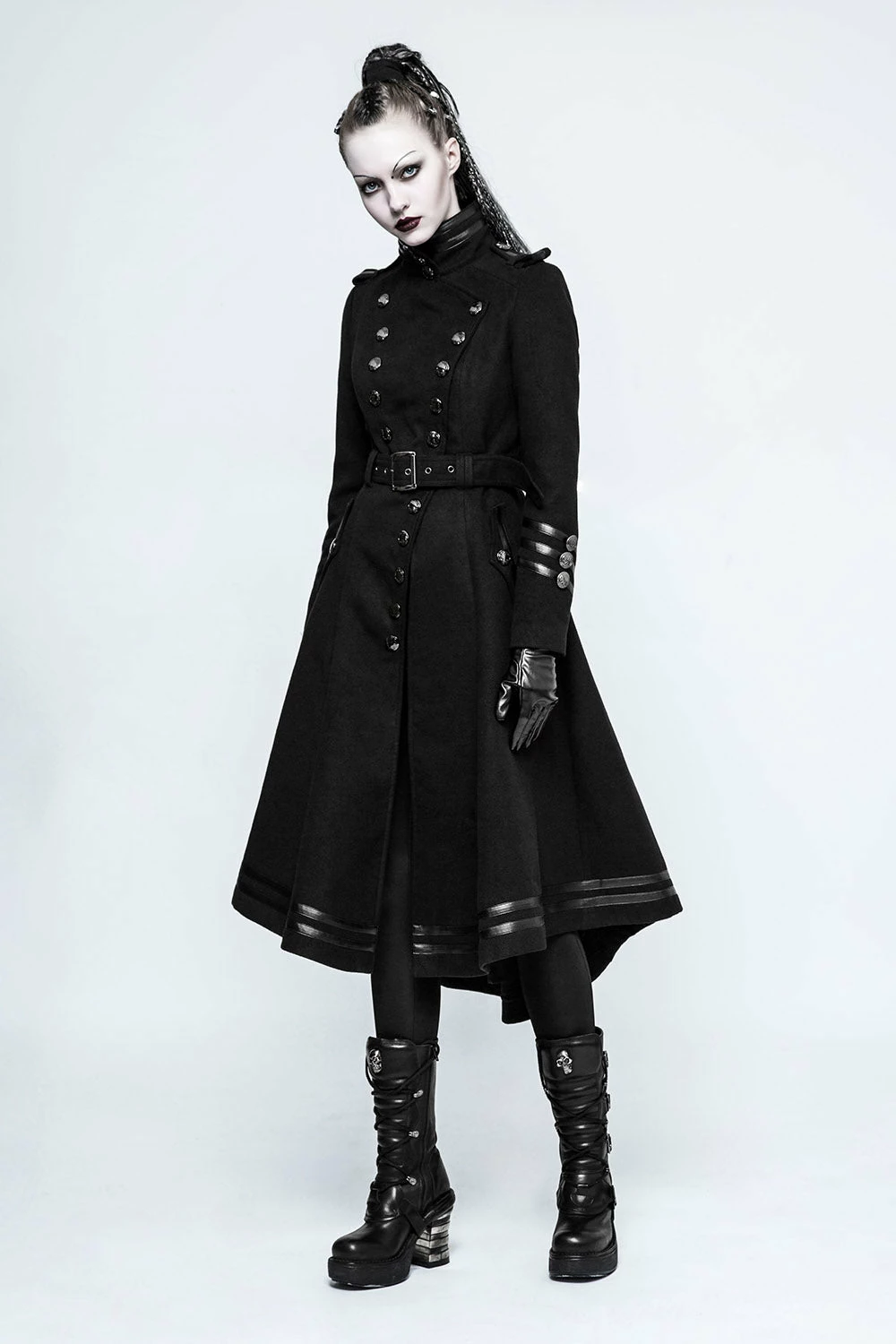 PUNK RAVE Seance Soldier Military Goth Coat 7 PUNK RAVE Seance Soldier Military Goth Coat - Image 5