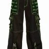 TRIPP NYC Tripp Electro Pants [Black/Green] -AKUMU INK shop af7654m blkgrn f