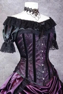 Gallery Serpentine Victorian Under Corset Chemise -AKUMU INK shop alice chem obside