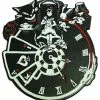VampireFreaks Alice In Wonderland Clock Pin -AKUMU INK shop alice clock pin front