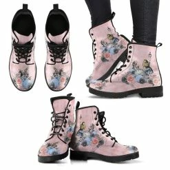 Gallery Serpentine Alice In Wonderland Print Boots, FREE Shipping -AKUMU INK shop alicepink4