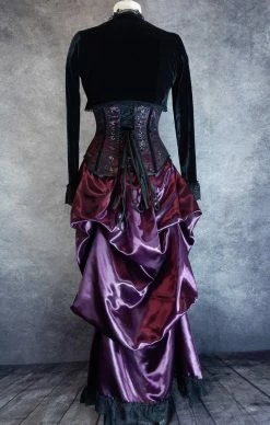 Gallery Serpentine Corsetry Amethyst Beauty Corset & Victorian Bustle Skirt Set -AKUMU INK shop amethyst bustle back 6a7a6db3 6edb 4834 a9fb 14e9ab33dcb4