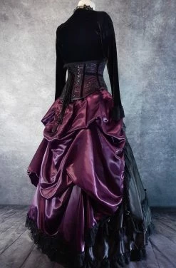 Lady Loxley Amethyst Beauty Victorian Bustle Skirt 13 Lady Loxley Amethyst Beauty Victorian Bustle Skirt -AKUMU INK shop amethyst bustle set SB