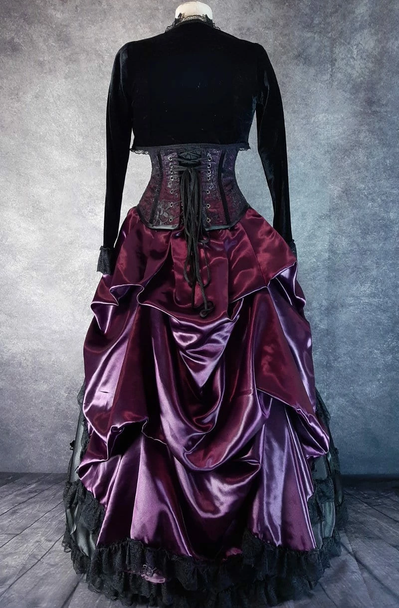 Lady Loxley Amethyst Beauty Victorian Bustle Skirt 7 Lady Loxley Amethyst Beauty Victorian Bustle Skirt - Image 5