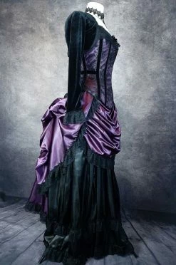Vic & Steam Amethyst Victorian Bustle Deluxe -AKUMU INK shop amethyst cage en side
