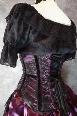 Gallery Serpentine Corsetry Amethyst Beauty Under Bust Corset -AKUMU INK shop amethyst pandor ub SB