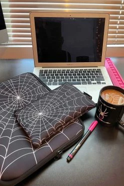 SOURPUSS Spiderweb Laptop Sleeve -AKUMU INK shop asfdswffdsfds