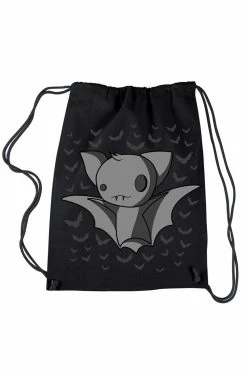 VampireFreaks Baby Bat Bag [Multiple Styles Available] -AKUMU INK shop baby bat drawstring backpackcopy