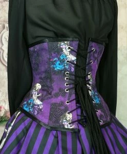 Gallery Serpentine Corsetry Dark Alice Purple Alice Under Bust Victorian Corset -AKUMU INK shop back 2ffe47d1 d6dd 40e0 afca 302f5343bcd9