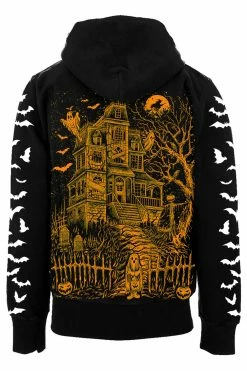 VampireFreaks Haunted Mansion Hoodie [Pumpkin Orange]