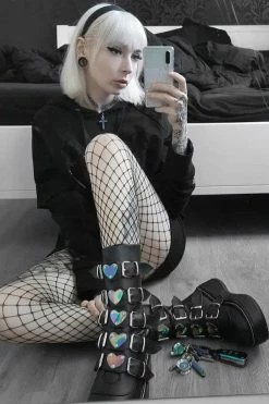 Demonia Heartbeat Platform Boots [Emily-330] -AKUMU INK shop bdfbdfbdf