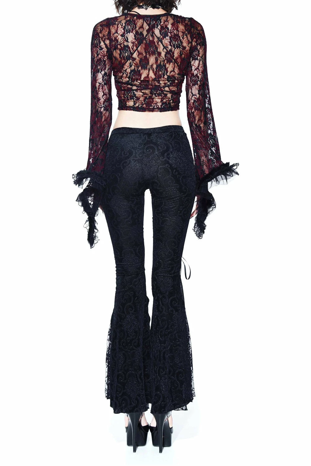 DEVIL FASHION Persephone Flared Pants 8 DEVIL FASHION Persephone Flared Pants - Image 6