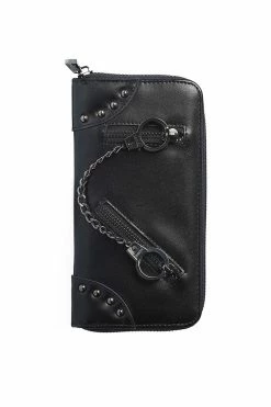 Banned Apparel Entangled Wallet [BLACK] -AKUMU INK shop black leather wallet