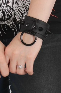 Funk Plus Black Of Night Spike Bracelet -AKUMU INK shop black spike bracelet