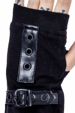 POIZEN INDUSTRIES Blaise Armwarmers -AKUMU INK shop blaise armwarmers unisex black poizen industries 3