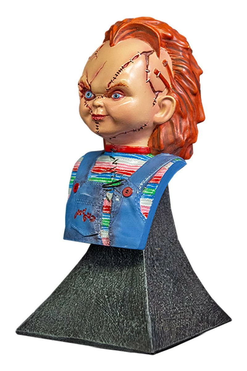 TRICK OR TREAT STUDIOS Bride Of Chucky - Chucky Mini Bust Statue 4 TRICK OR TREAT STUDIOS Bride Of Chucky - Chucky Mini Bust Statue - Image 2
