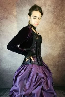 Gallery Serpentine Amethyst Majestica Palace Gown -AKUMU INK shop bolero 1
