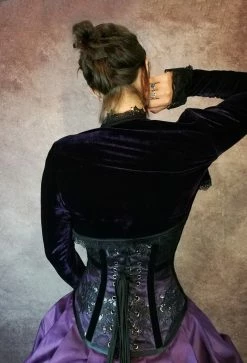 Gallery Serpentine Amethyst Majestica Palace Gown -AKUMU INK shop bolero 4