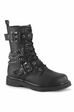 Demonia Death Row Combat Boots [Bolt-250]