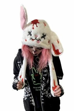 Whatever 21 X Friends4Evr Blood Bunny Hat [WHITE]