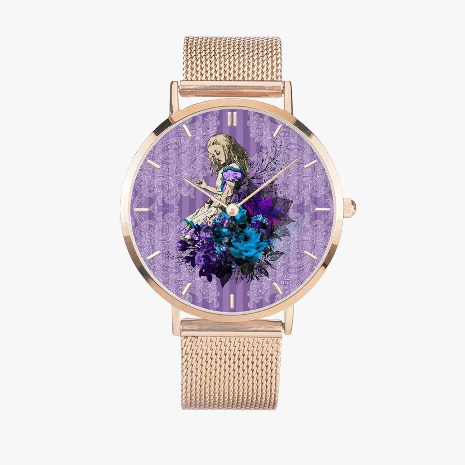 Gallery Serpentine Purple Alice In Wonderland Watch 8 Gallery Serpentine Purple Alice In Wonderland Watch - Image 6