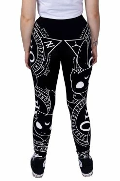 POIZEN INDUSTRIES Cat Craft Leggings 12 POIZEN INDUSTRIES Cat Craft Leggings -AKUMU INK shop cat craft leggings black white heartless 2
