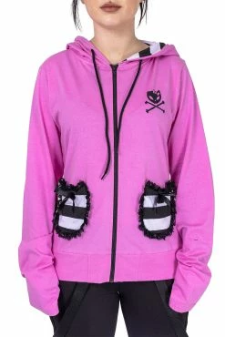 POIZEN INDUSTRIES BBK Frill Hoodie [PINK] -AKUMU INK shop ccxz